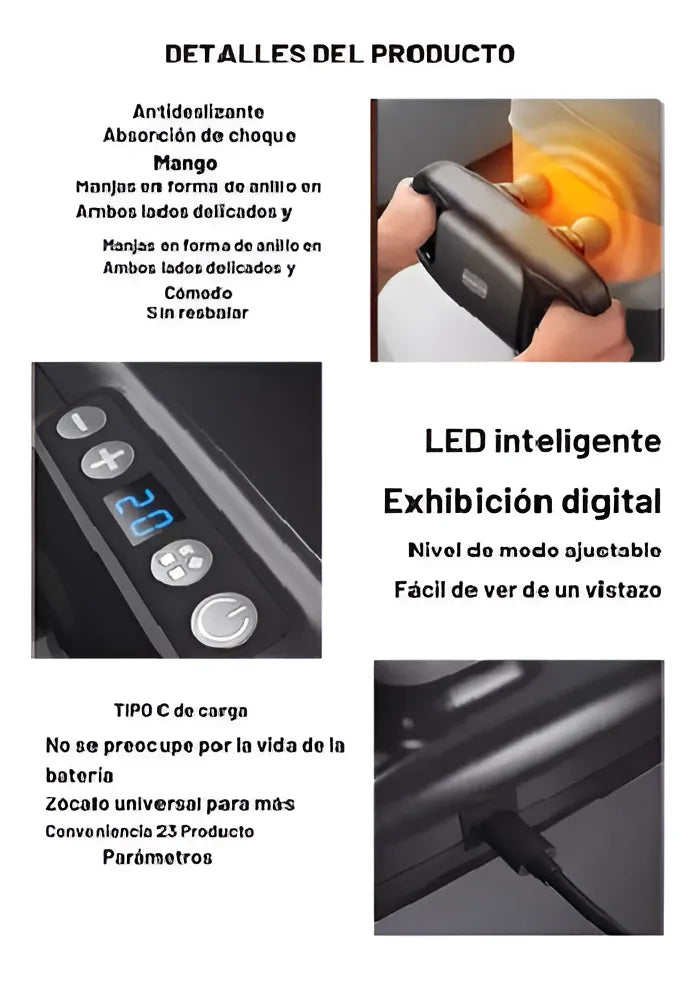 Masajeador Muscular 4 Cabezales 🤩🤩