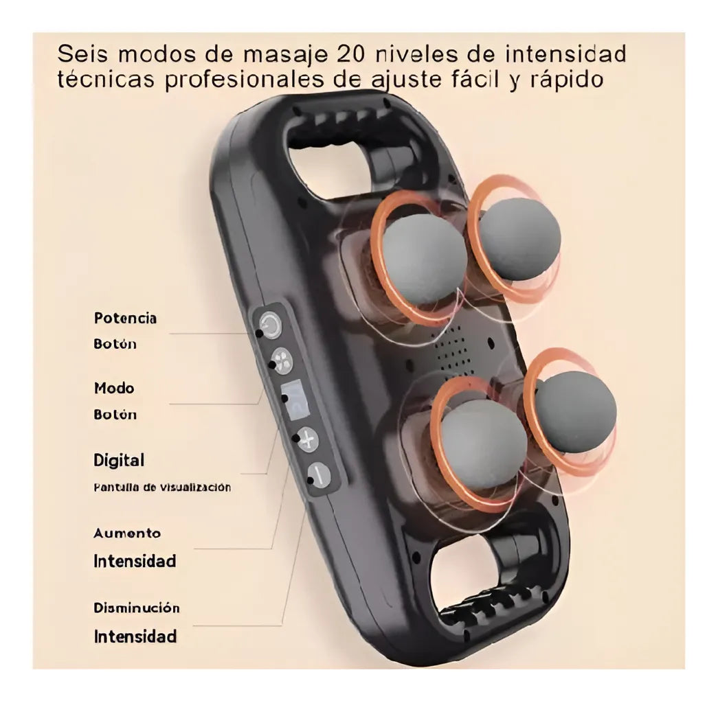 Masajeador Muscular 4 Cabezales 🤩🤩